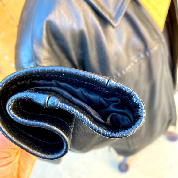 Men’s Heavyweight Genuine Leather Jacket - Picture 3 of 12